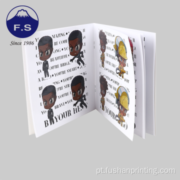 Livro de adesivos reutilizáveis ​​para crianças motivativas de design personalizado